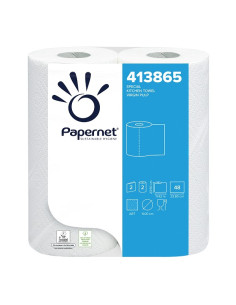 Papel de Cocina L'Asciugatutto 413865 2 Capas - 28 Rollos, Certificado EU Ecolabel