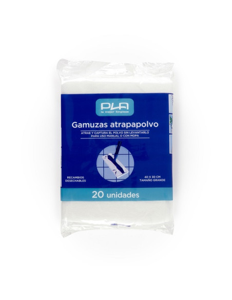 Gamuza atrapapolvo 30x40 ref.00720 pack 20uds