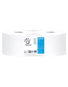 Bobina industrial pasta gofrada 2 capas 420274 2 rollos