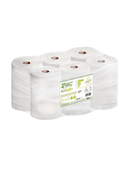 Papel higiénico industrial Ecolabel gofrado J282302  2c 18 rollos