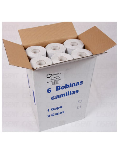 Papel camilla Eco Gofrado precorte 2mts 59cm  6 rollos