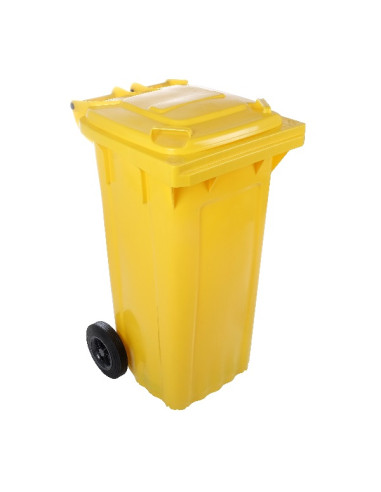 Contenedor basura ayuntamiento 120 litros Amarillo ud