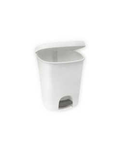 Papelera Plástico Blanca con Pedal 25 litros Ref.6425