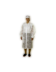 Bata Visita PP 30g Cierre Velcros  Sin Bolsillo | Unidad