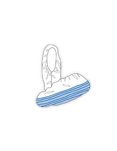 Cubrezapatos PP 30g Azul TECNOPACKING  Paquete 100 uds
