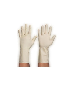 Guante Satinado Sensibles Talla Mediana  Látex Natural Suave y Resistente