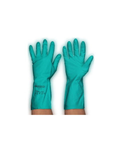 Guante Fregar Nitrilo Verde Talla 9 Grande  Un Par