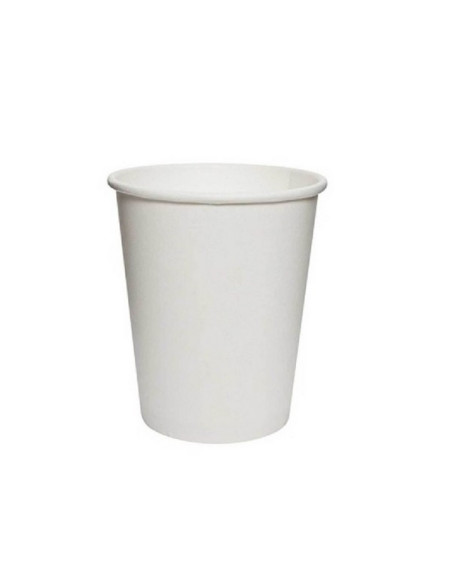 Vaso cartón color blanco 240ml 8oz VAPACA80 caja 1000uds.