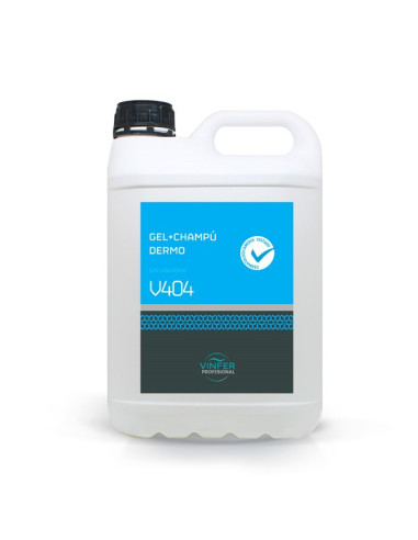Jabón gel + Champú Vinfer V404 garrafa 5 litros