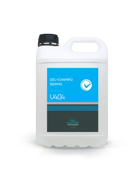 Jabón gel + Champú Vinfer V404 garrafa 5 litros
