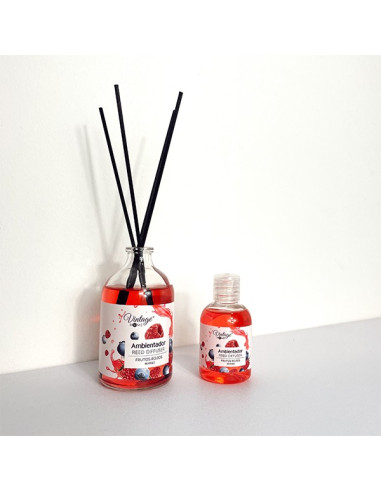 Ambientador Mikado Frutos Rojos  100ml + Recambio 50ml