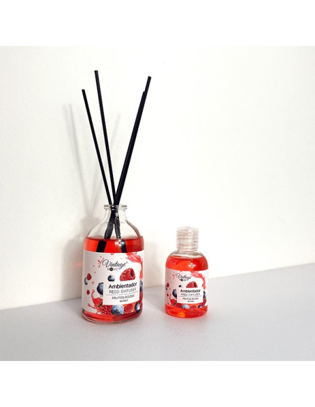 Ambientador Mikado frutos rojos botella de 100ml + recambio 50ml