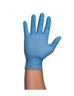 Guante Nitrilo Touch Azul Talla Mediana  Sin Látex, Caja 100 uds